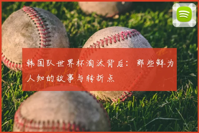 韩国队世界杯淘汰背后：那些鲜为人知的故事与转折点